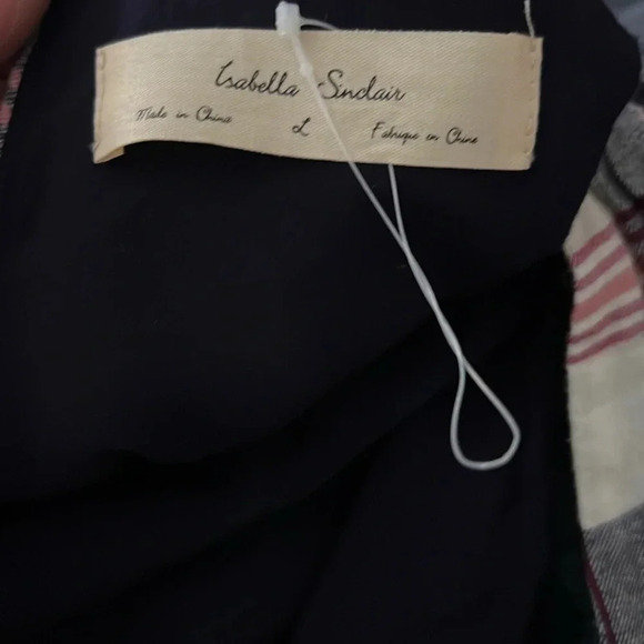 Anthropologie Isabella Sinclair Large plaid lined large dress - Picture 8 of 8